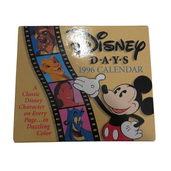 Disney Days 1996 Calendar Daily Desk Calendar Vintage Collectible Nostalgia - Picture 1 of 3